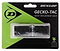 The Dunlop Gecko-Tac Replacement Badminton Grip, recognized for its superior control, comes in a stylish design. This black grip utilizes tacky surface technology and is presented in a clear plastic casing with green and black packaging that prominently displays the Dunlop logo and product details.