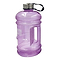 The Urban Fitness Quench 2.2L Water Bottle in Orchid is a spacious, translucent purple bottle that comes with a screw-on gray lid and a black strap. It features a convenient side handle and is BPA-free, proudly displaying the "Urban Fitness" brand name to keep you hydrated wherever you go.