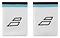 The Babolat Terry Jumbo Wristbands, available in White and Estate Blue, showcase an absorbent design with the brand's distinctive black stacked parallelogram logo. Each terrycloth wristband is accented with a striking light blue stripe at the top and a black edge, making them perfect for sporty wear.
