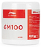 A roll of Li-Ning GM100 Cushion Wrap Badminton Grip, featuring a white and red label with bold red "Li-Ning," includes Chinese text explaining its superior grip qualities.