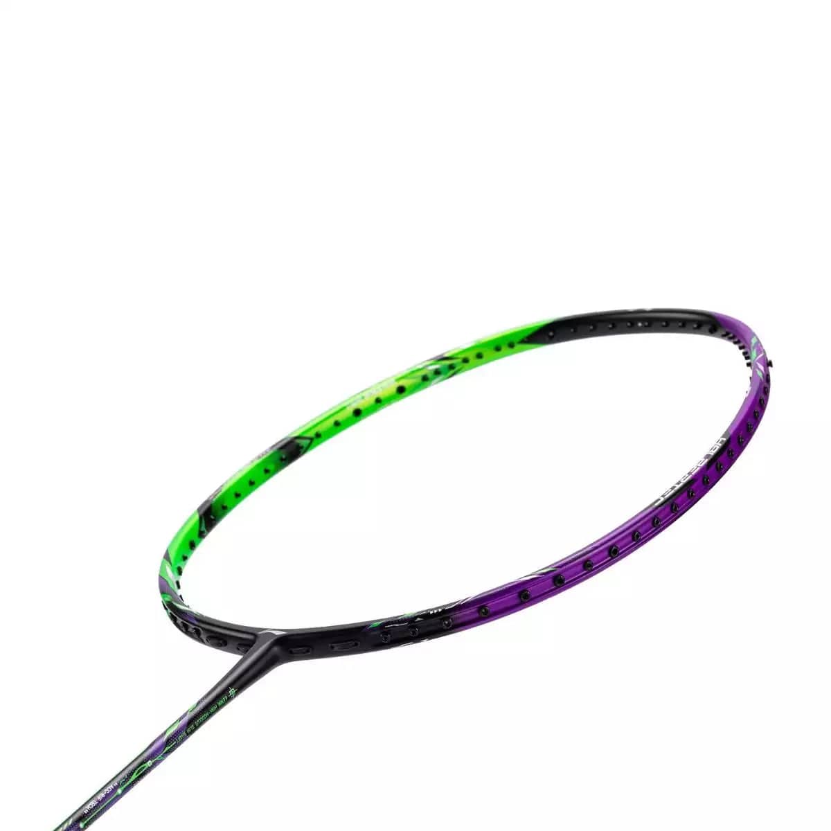 ラケット LI-NING HEC 9000 3U G5 Li-Ning Halbertec 9000 Badminton Racket - Green Crystal / Dragons