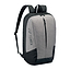 The Yonex 42512EX Team Badminton Backpack in grey and black has adjustable straps, a textured front, and the Yonex logo on the side. It features a zippered closure, making it ideal for sports or casual use.