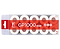 The Li-Ning GP1000 Badminton Overgrip, a 10 pack in white, comes neatly displayed in clear plastic packaging with a red label featuring white text and symbols, emphasizing its premium polyurethane material.