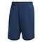 A pair of navy ADIDAS Men's Club 7" badminton shorts from adidas, showcasing an elastic waistband and side pockets, designed with AEROREADY technology against a white background.