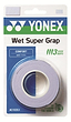 Yonex AC102EX Super Grap Badminton Overgrip 3-Pack in Pale Lilac offers excellent sweat absorption and comfort. Each clear pack contains three Yonex overgrips for sports racquets.