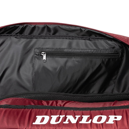 Dunlop CX Club 10 Badminton Racket Bag - Black / Red - Zip