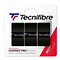 A package of the Tecnifibre Contact Pro Badminton Overgrip in black, designed to offer a tacky effect for superior grip.