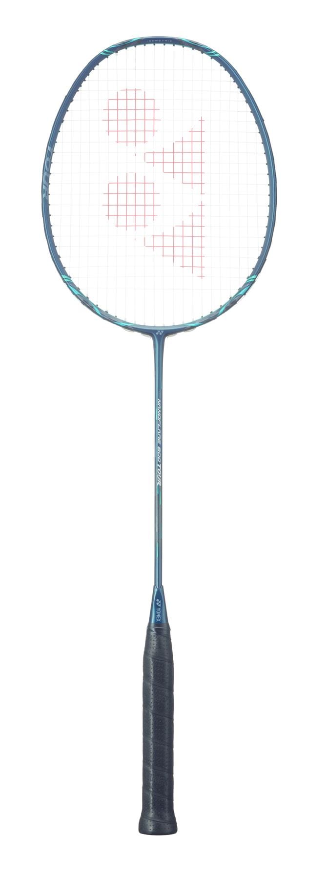 Discover the Yonex Nanoflare 800 Tour 4U, a badminton racket ideal for advanced players. With a black handle and deep green frame, its strings showcase a striking red pattern, crafted to enhance every strike with precision and power.