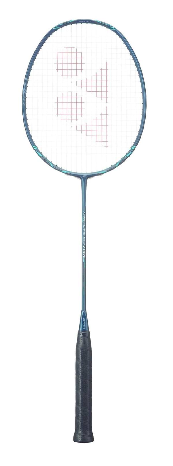 Discover the Yonex Nanoflare 800 Tour 4U, a badminton racket ideal for advanced players. With a black handle and deep green frame, its strings showcase a striking red pattern, crafted to enhance every strike with precision and power.
