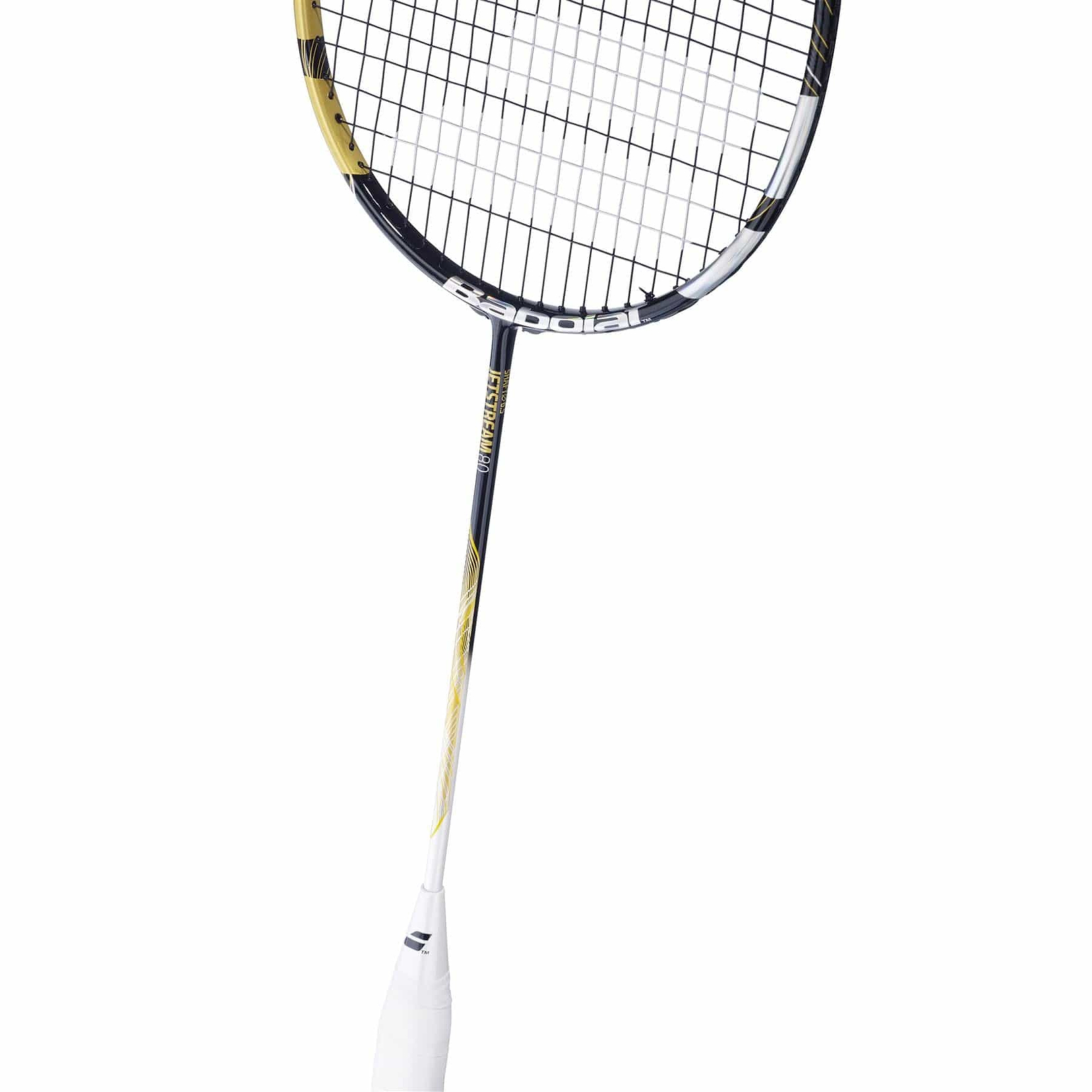 ラケット Babolat JETSTREAM 80 (4UG5) Babolat Jetstream 80 4U Badminton Racket - Gold / Black — Badminton HQ