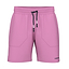 Cyan Pink HEAD Performance Men's Play Badminton Shorts featuring an elastic waistband and black drawstring. They include two front pockets with subtle stitching details and boast Moisture Transfer Microfiber technology along with 4-way stretch for optimal comfort. The brand name "HEAD" is printed in black on the bottom left.