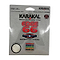 The packaging of the Karakal Edge 66 Badminton String - White prominently features details such as "Length: 10m" and "Gauge: 0.66mm," emphasizing its promise of "Extreme Power & Control," thanks to Nano Technology. Additionally, a transparent section allows you to view the vibrant string color within.