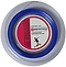 Introducing the BadmintonHQ Inspire 67 Zoom Badminton String: a dark blue, 0.67mm nylon multifilament string on a 200m reel, featuring a red and white label with a badminton player. Labeled as "INSPIRE 67," it promises "A POWER STRING THAT'S BUILT TO LAST.