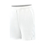 The K-Swiss Hypercourt 7" Men's Badminton Shorts in white, featuring four-way stretch polyester and an elastic waistband, offer a minimalist design with a subtle logo. Perfect for sports or exercise, their lightweight fabric provides comfort and style inspired by K-Swiss Hypercourt 2.