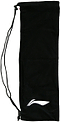 The Li-Ning Single Badminton Racket Cover - Black features a white abstract logo near the bottom right corner and is shown against a white background.