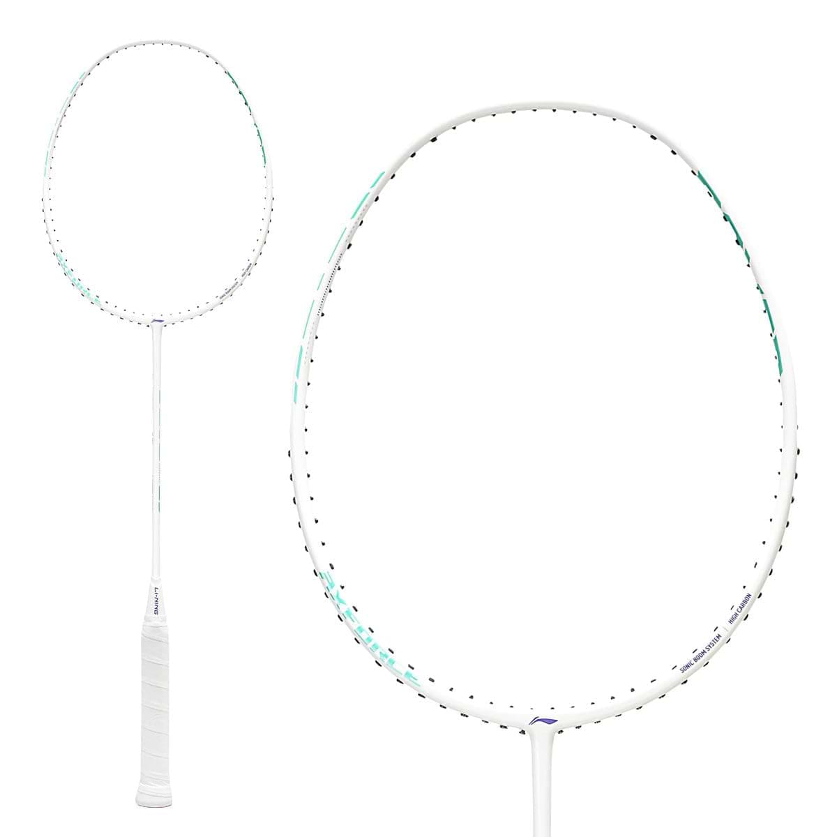 LI-NING AXFORCE 10 4U 白 Li-Ning Axforce 10 4U Badminton Racket - Pearl White (Strung