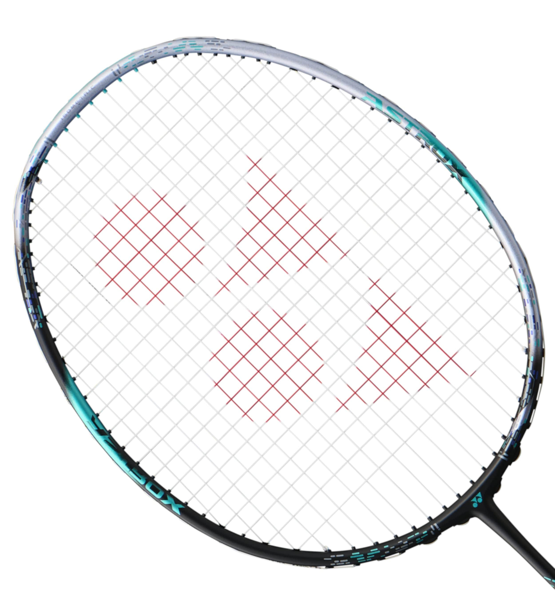 Tailored for defensive players, the Yonex Astrox 88D Pro 4U Gen 3 2024 Badminton Racket showcases a sophisticated black and silver frame with white strings. Its unique red logo, featuring intersecting triangles, is designed to improve precision in backcourt play.
