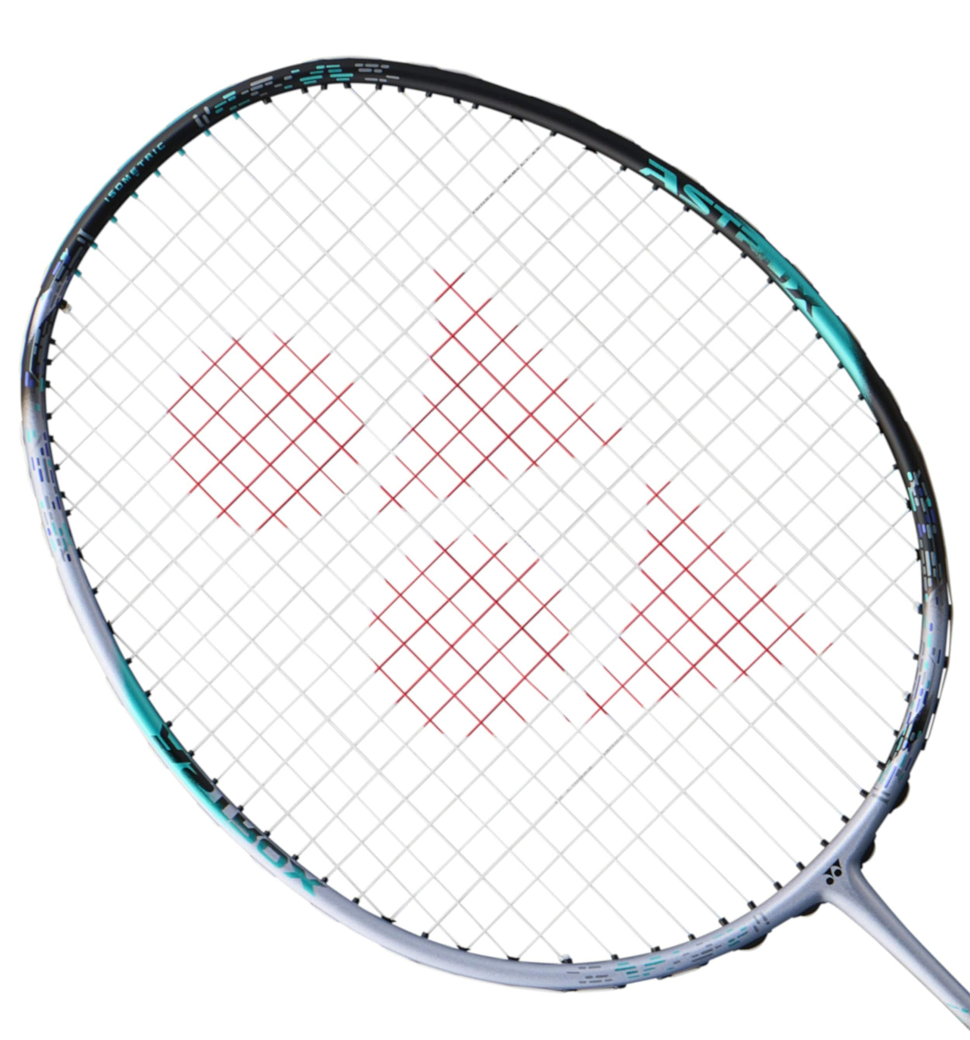The Yonex Astrox 88S Pro 3U Gen 3 2024 Badminton Racket boasts a sophisticated silver and black frame, meticulously crafted for aggressive players who demand outstanding control.
