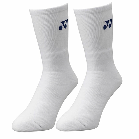 Elevate your athletic wardrobe with a set of Yonex W8422 White Sports Badminton Socks, which feature a subtle Yonex logo near the top for added flair.