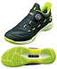 A deep green Yonex Power Cushion 88 Dial 3 Unisex Badminton Shoe featuring the BOA Fit System dial closure, displayed from a side angle with the sole visible to highlight the tread pattern and prominent Yonex branding.