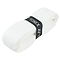 A white Yonex AC420 Hi Soft Badminton Overgrip, wrapped in a black band displaying the "Yonex" brand name, provides a super soft feeling similar to that of the Yonex AC420 badminton overgrip.