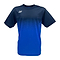 Try the Yonex YTM5 Men's Badminton T-Shirt, a royal/navy blue athletic shirt with short sleeves and a lightweight, moisture-wicking polyester design. It features a gradient from deep to light blue and a small white logo on the right chest.