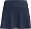 ADIDAS Court Womens Badminton Skirt - Navy by adidas features a wide waistband and subtle A-line shape, shown on a white background.
