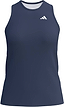 The ADIDAS Court Womens Badminton Tank Top - Navy is a sleeveless top featuring a small white adidas logo on the left chest, shown against a plain white background.