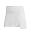 The adidas Women's Club Badminton Skirt in white boasts an overlapping wrap design and is crafted from lightweight AEROREADY fabric, ensuring you stay cool and comfortable on the court.