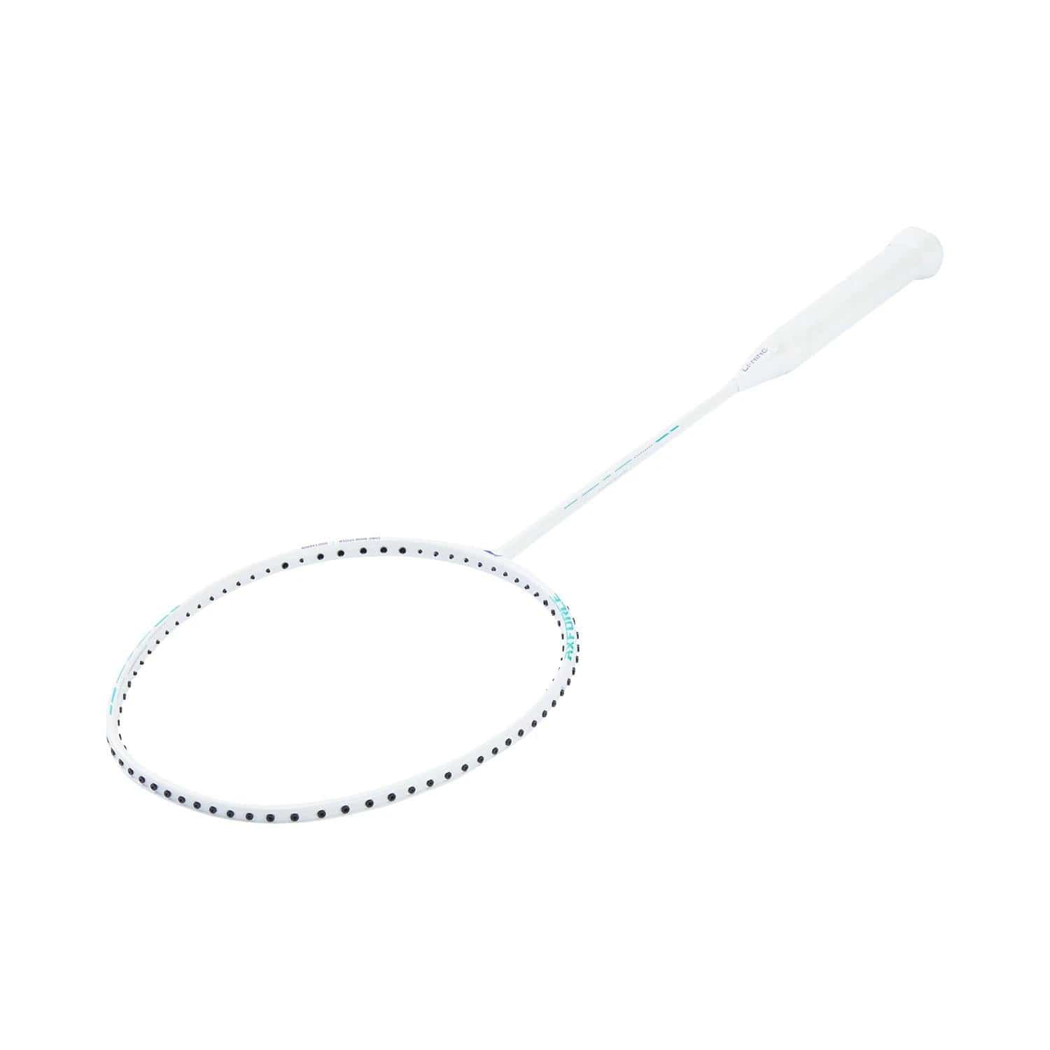 The Li-Ning Axforce 10 4U Badminton Racket in Pearl White (Strung) is displayed against a plain white background.