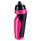 The Precision Sport 600ml Water Bottle by Precision, available in pink and black, is BPA-free and boasts an ergonomic design with a textured grip and a narrow spout.
