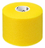 The Yonex AC381 Cushion Wrap Badminton Overgrip - 30m in yellow stands upright on a white background—perfect for cushioning and maximum absorbency.