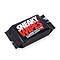 A package of Sneaky Fresh Shoe Cleaning Wipes (12 Pack) by Sneaky features a sleek black design with red and white lettering, ideal for trainers and footwear. The text reads "12 cleaning wipes to keep your kicks looking fresher.