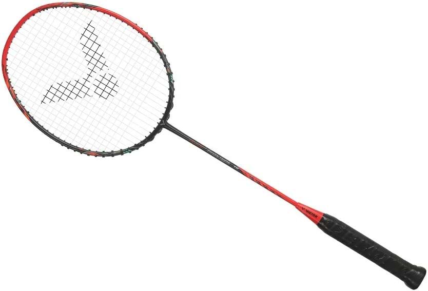 Victor Thruster Ryuga TD C 4U Badminton Racket - Black / Red