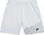 Yonex 15241EX Knit Men's Badminton Shorts in silver grey feature an elastic waistband, small dark vertical lines on the lower right leg, a small dark Yonex logo, and moisture-wicking fabric for comfort during play.