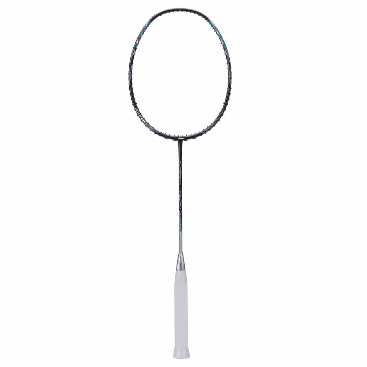 Introducing the Li-Ning Axforce 70 4U Badminton Racket in Black/Silver, a sleek option with a dark frame and white grip handle. Equipped with a wing stabiliser for enhanced control, this lightweight design is perfect for elevating your game. Ideal for players seeking precision and agility on the court.