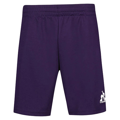 Introducing the Le Coq Sportif Pro Men's Badminton Shorts in Purple Velvet, featuring an elastic waistband for optimal movement. Made from breathable materials, they ensure comfort during play, while the iconic Le Coq Sportif logo adorns the lower right side for a stylish finish.