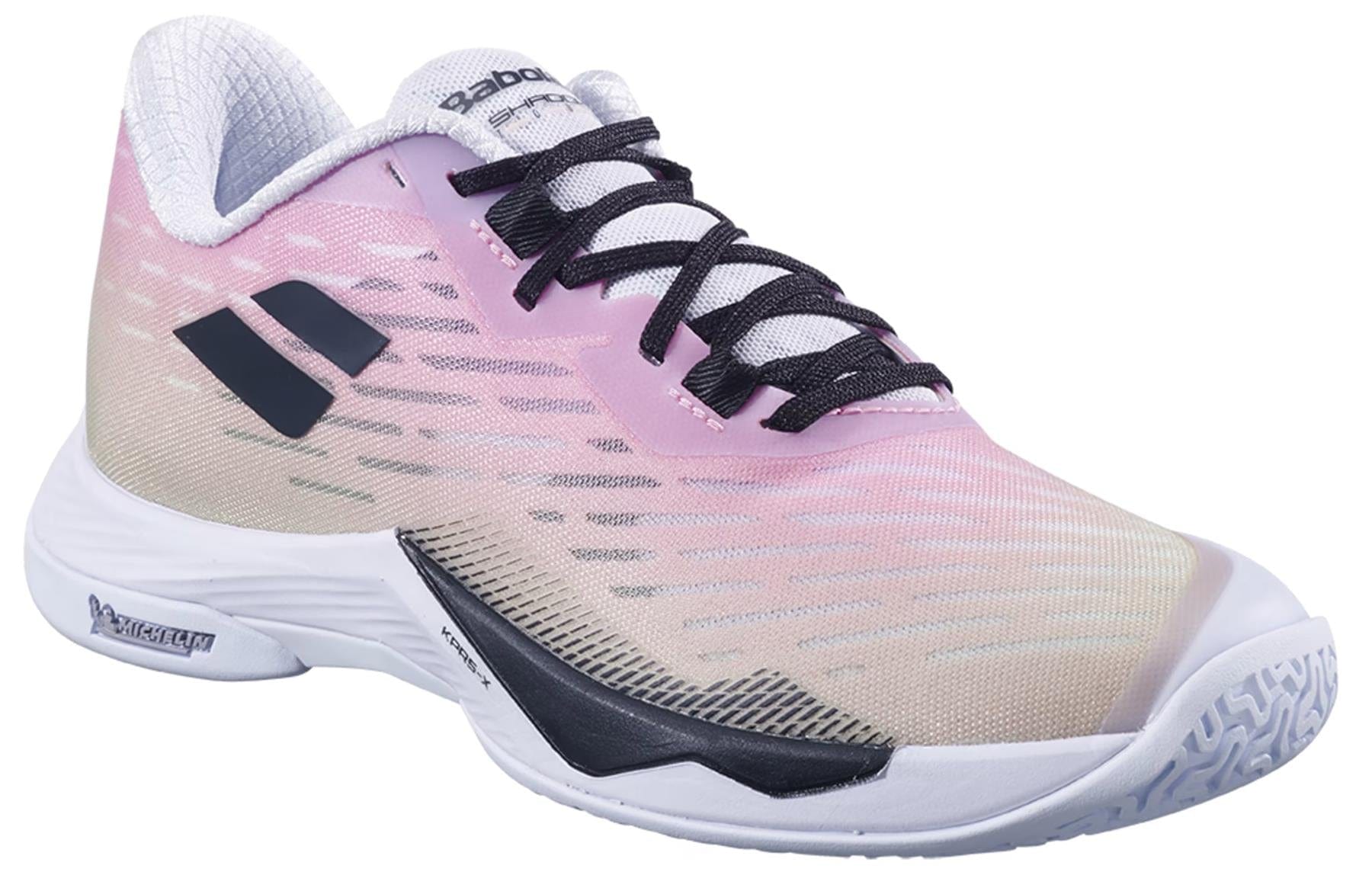 バドミントン 23cm バボラ SHADOW TOUR 5 WOMEN Babolat Shadow Tour 5 Womens Badminton Shoes - Pink / Green