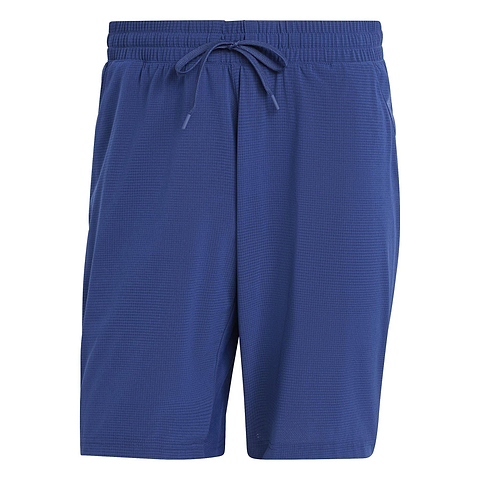 Explore the navy ADIDAS Ergo Men's Badminton Shorts, featuring a textured fabric design and drawstring waistband. With HEAT.RDY technology to keep you cool on the court, these eco-friendly shorts are made from recycled materials. Brand: adidas.