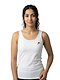 HEAD Spirit II Womens Badminton Tank Top - White — On Model - Upper Body | Generated by Modelize