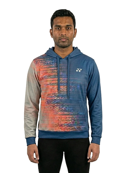 Yonex YHD2025 Unisex Badminton Hoodie - Sunset — On Model - Upper Body | Generated by Modelize