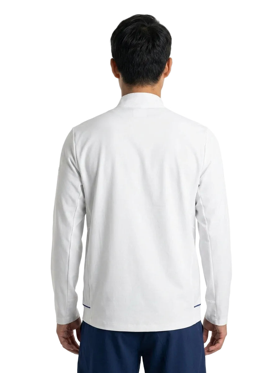 Badminton Jacket — On Model - Upper Body Back | Generated by Modelize