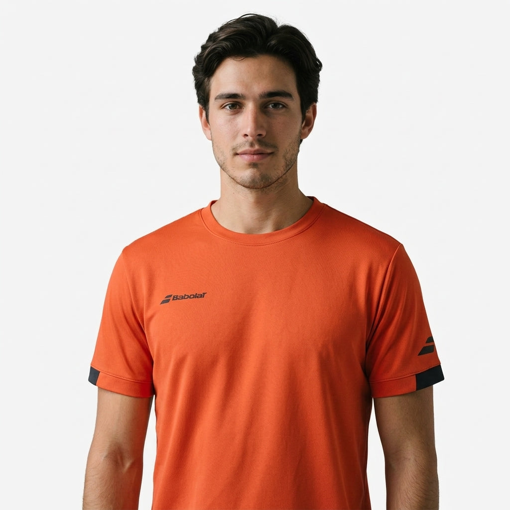 Performance T-shirt — On Model - Close-up Detail | Generated by Modelize