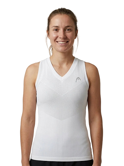 Badminton Tank Top — On Model - Upper Body | Generated by Modelize