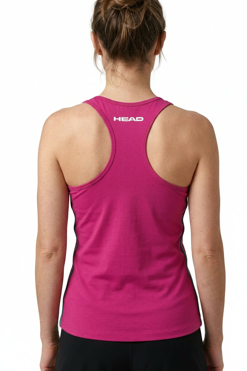Badminton Tank Top — On Model - Upper Body Back | Generated by Modelize