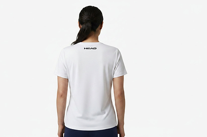 Performance badminton t-shirt — On Model - Upper Body Back | Generated by Modelize