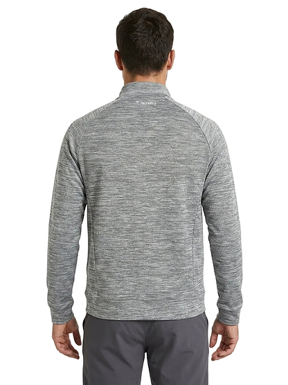 Athletic zip-up jacket — On Model - Upper Body Back | Generated by Modelize