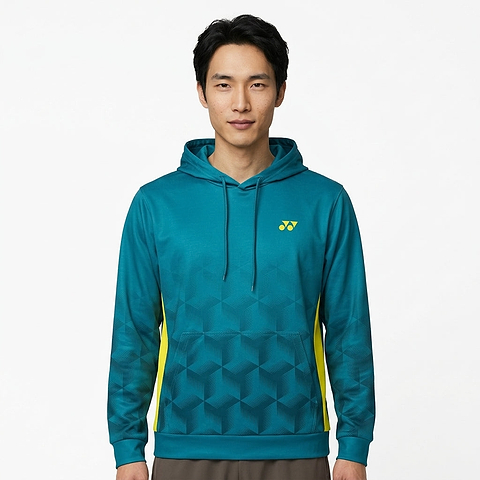 Badminton Hoodie — On Model - Upper Body | Generated by Modelize