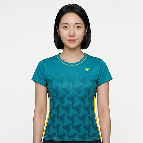 Performance Badminton T-Shirt — On Model - Upper Body | Generated by Modelize
