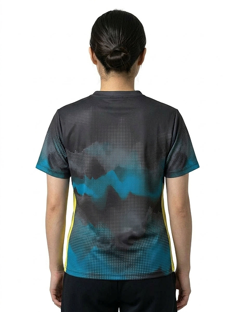 Badminton T-shirt — On Model - Upper Body Back | Generated by Modelize